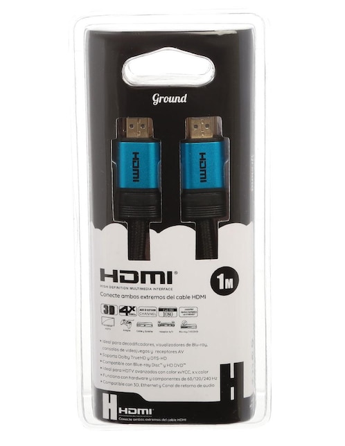 Cable HDMI Ground Electronics de 1 m