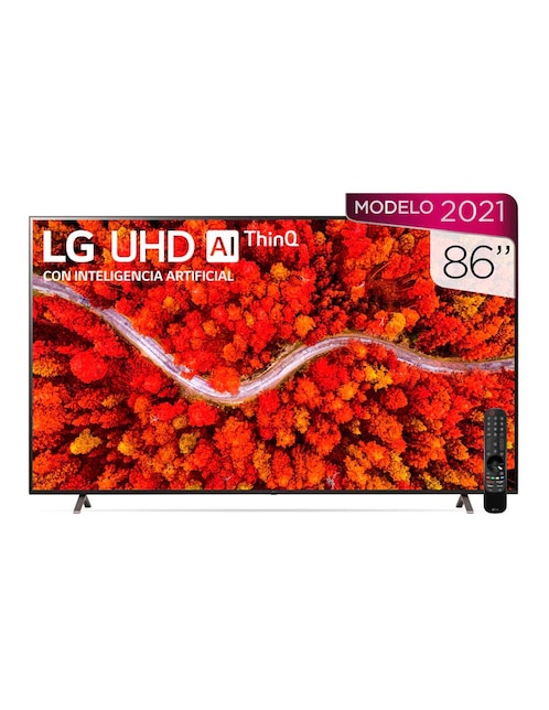 Pantalla LG LED UHD Smart TV de 86 Pulgadas AI ThinQ 4K 86UP8050PSB