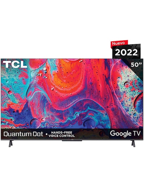 Pantalla TCL QLED smart TV de 50 pulgadas 4K/Ultra HD 50Q647 con Google TV
