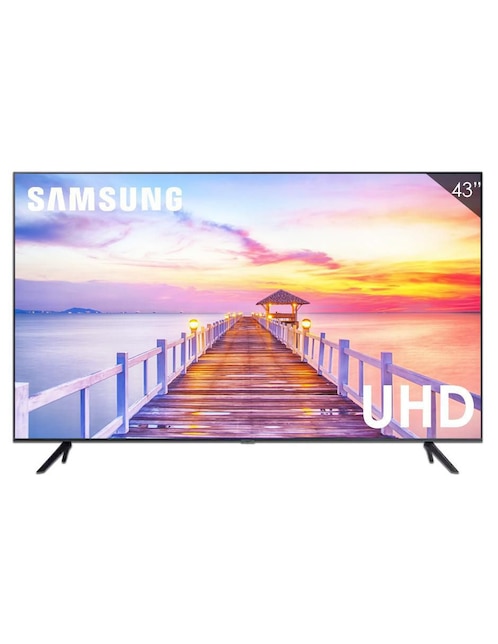 Pantalla Smart TV Samsung LED de 43 pulgadas 4K/UHD AU7000 con Tizen