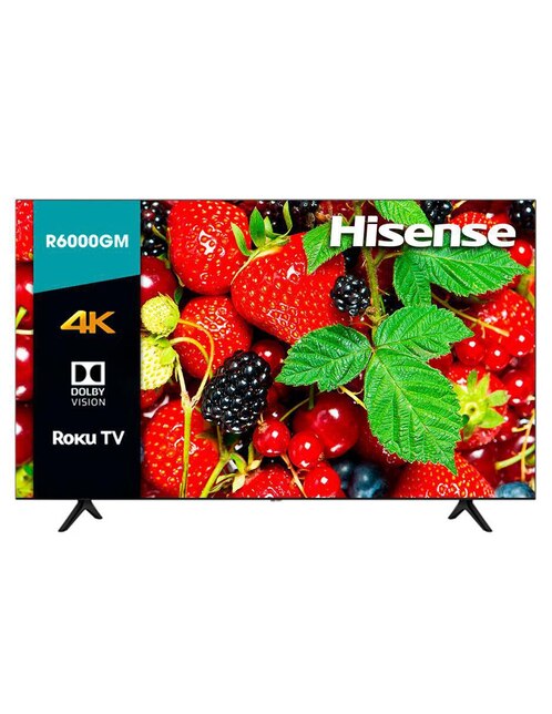Pantalla Smart TV Hisense LED de 55 pulgadas 4K/UHD 55R6000GM con Roku TV