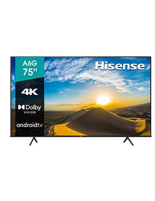 Pantalla Smart TV Hisense LCD de 75 pulgadas 4K/UHD 75R6E3 con Roku TV