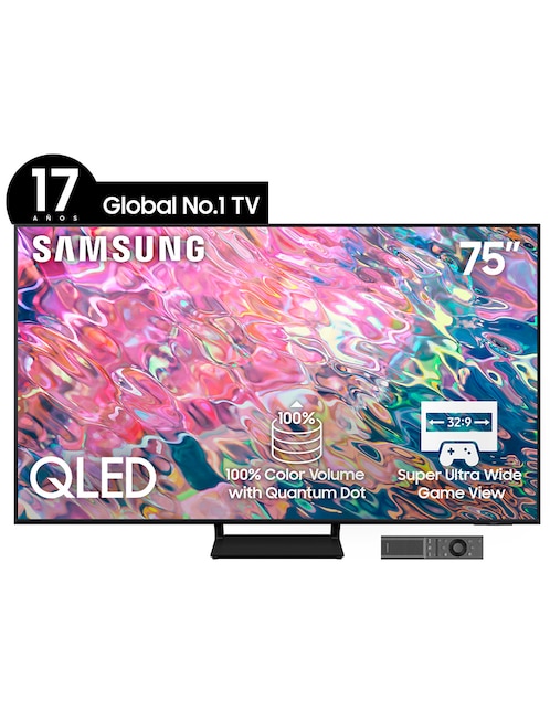 Pantalla Samsung QLED smart TV de 75 pulgadas 4 k qn75q65bafxzx con Tizen