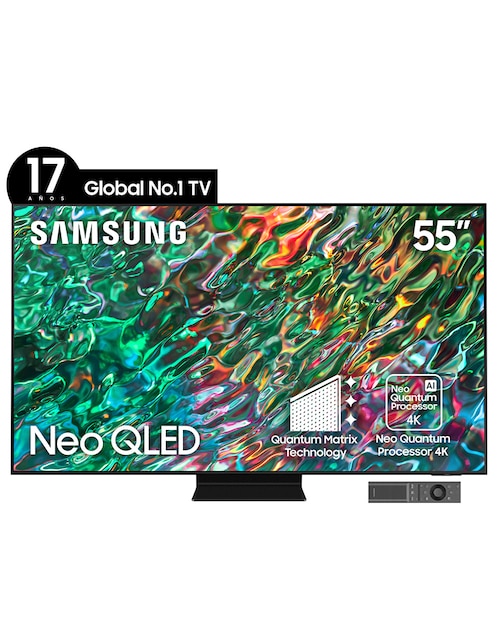 Pantalla Samsung Neo QLED smart TV de 55 pulgadas 4 k QN55QN90BAFXZX con Tizen