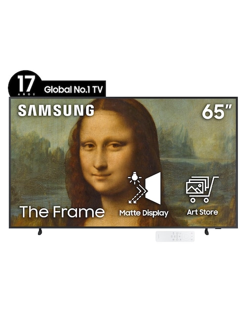 Pantalla Samsung THE FRAME smart TV de 65 pulgadas 4K Qn65ls03bafxzx