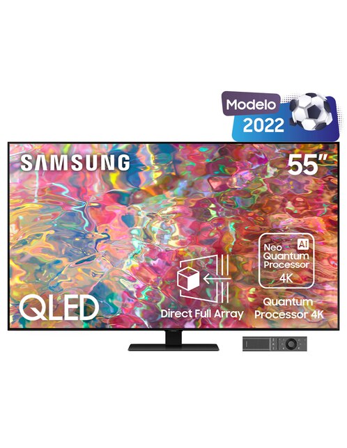 Pantalla Samsung QLED smart TV de 55 pulgadas 4K Qn55q80bafxzx