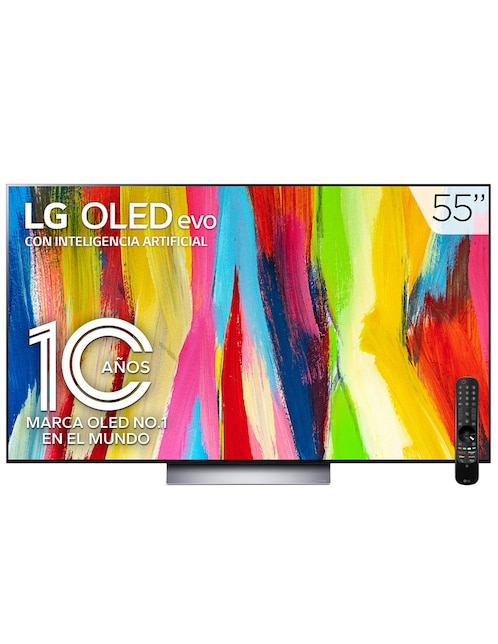 Pantalla LG OLED SMART TV de 55 pulgadas 4k/Dolby Atmos OLED55C2PSA con WebOS