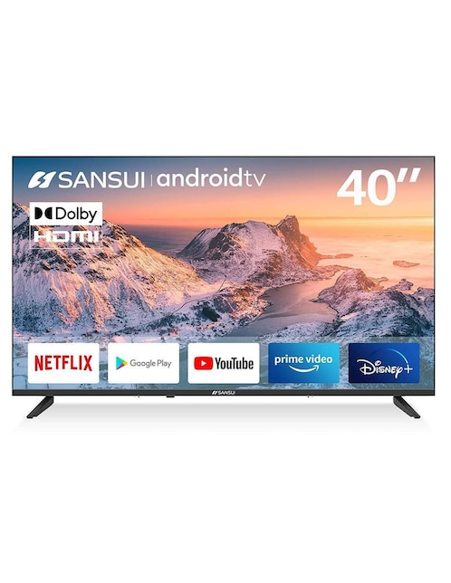 Pantalla Sansui LED Smart TV de 40 Pulgadas Dolby Atmos/HDR Dolby Vision SMX40V1FA con Android TV