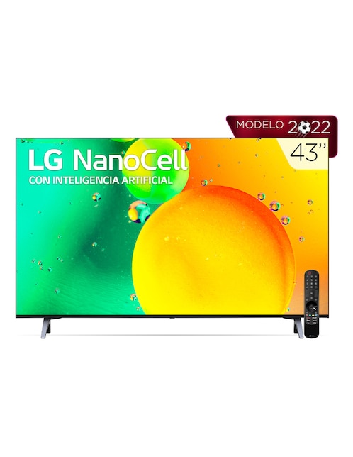 Pantalla LG NanoCell SMART TV de 43 pulgadas 4K 43NANO75SQA con WebOS