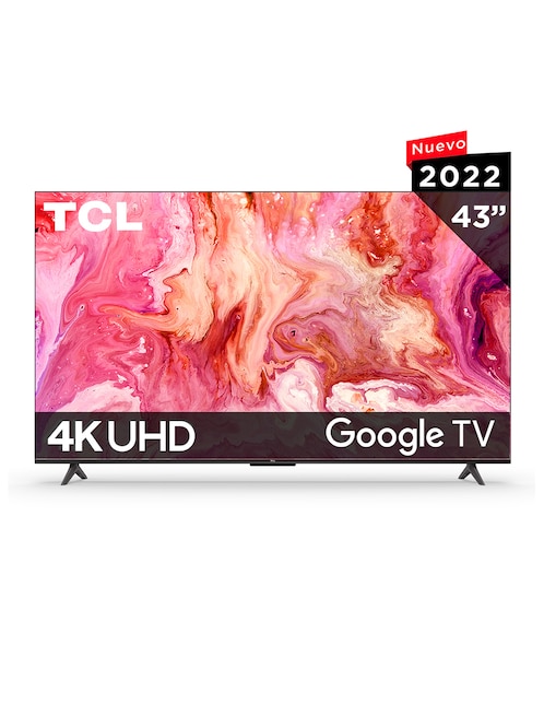 Pantalla Smart TV TCL UHD de 43 pulgadas 4K/UHD 43S454 con Google TV