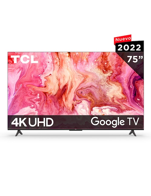 Pantalla TCL UHD Smart TV de 75 Pulgadas 4K 75S454 con Google TV