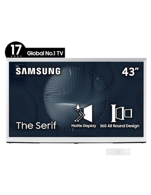 Pantalla Samsung QLED Smart TV de 43 Pulgadas 4K QN43LS01BAFXZX