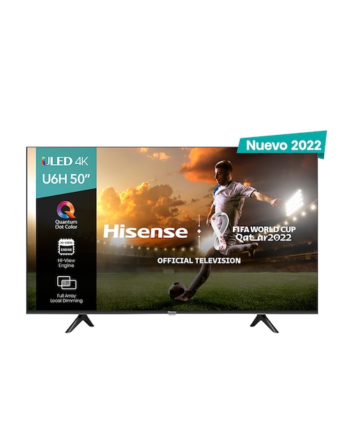Pantalla Hisense ULED Smart TV de 50 pulgadas 4K/UHD 50U6H con Android TV