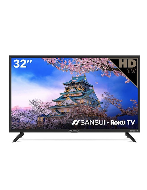 Pantalla Smart TV Sansui LED de 32 pulgadas HD SMX32D6HR con Roku TV