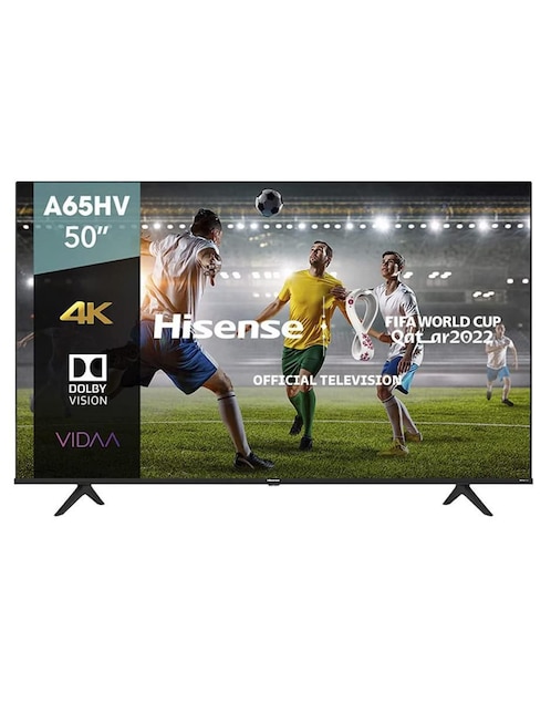 Pantalla Hisense LCD Smart TV de 50 pulgadas 4K/UHD 50a65hv con Vidaa