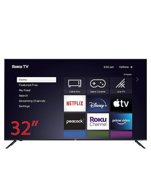 Pantalla JVC LED Smart TV de 32 Pulgadas Full HD SI32R con Roku TV