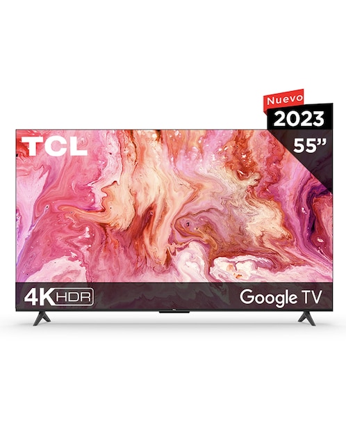 Pantalla Smart TV TCL LED de 55 pulgadas 4K/UHD 55s454 con Google TV