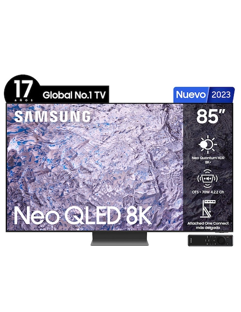 Pantalla Samsung Neo QLED smart TV de 85 pulgadas 8 K QN85QN800CFZXZX