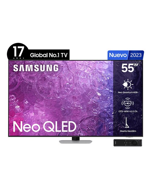 Pantalla Smart TV Samsung QLED de 55 pulgadas 4 K QN55QN90CAFXZX con Tizen