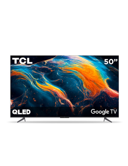 Pantalla TCL QLED smart tv de 50 pulgadas 4K/UHD 50Q650g con Google TV