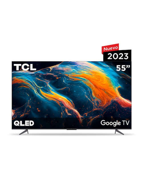 Pantalla Smart TV TCL QLED de 55 pulgadas 4K/UHD 55Q650G con Google TV