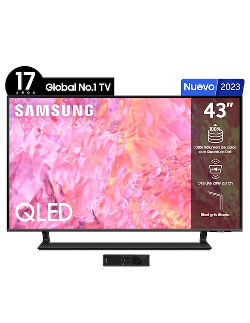 Pantalla Samsung QLED smart TV de 43 pulgadas 4 K QN43Q65CAFXZX