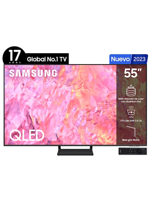 Pantalla Smart TV Samsung QLED de 55 pulgadas 4 K QN55Q65CAFXZX con Tizen