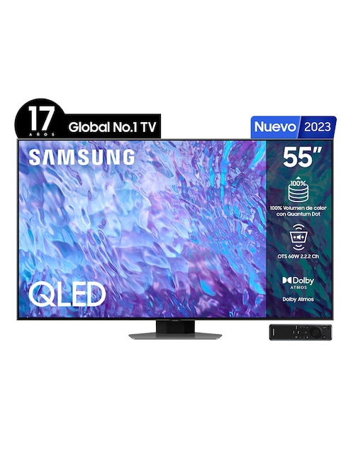 Pantalla Samsung QLED smart TV de 55 pulgadas 4 K QN55Q80CAFXZX