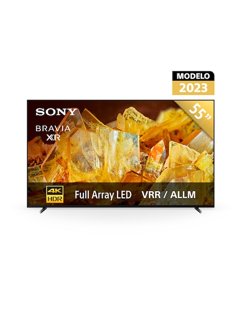 Pantalla Smart TV Sony LCD de 55 pulgadas 4 K XR-55X90L con Google TV