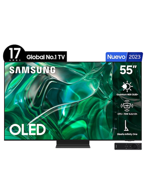 Pantalla Samsung OLED smart TV de 55 pulgadas 4 K Qn55s95cafxzx