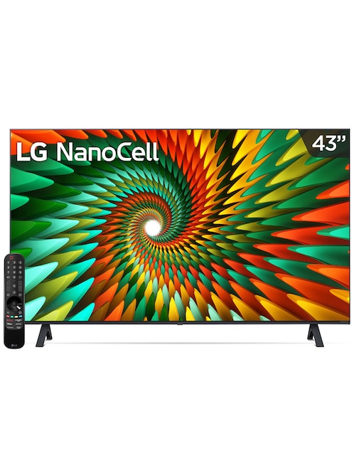 Pantalla Smart TV LG NanoCell de 43 pulgadas 4K/UHD 43NANO77SRA con WebOS