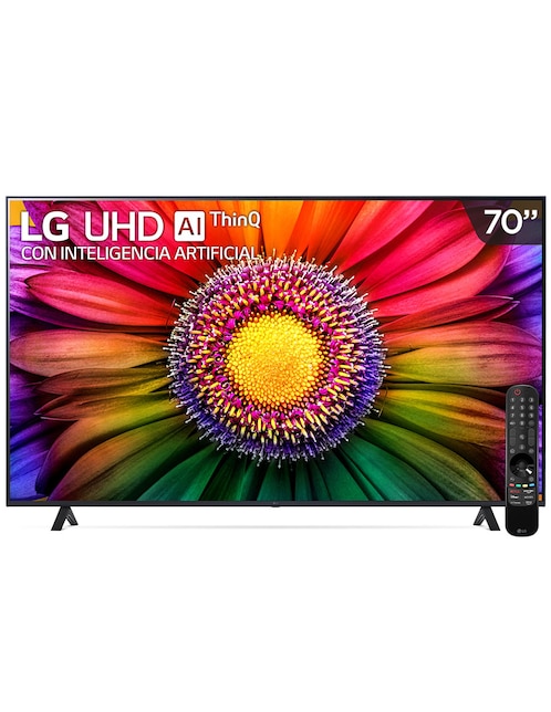 Pantalla Smart TV LG LED de 70 pulgadas 4K/UHD 70UR8750PSA con WebOS