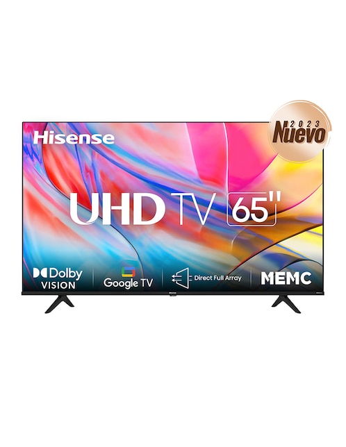 Pantalla Hisense LED smart TV de 65 pulgadas 4K/UHD 65A7K con Google TV