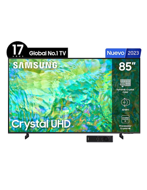 Pantalla Samsung LED smart TV de 85 pulgadas 4K/UHD UN85CU8000FXZX