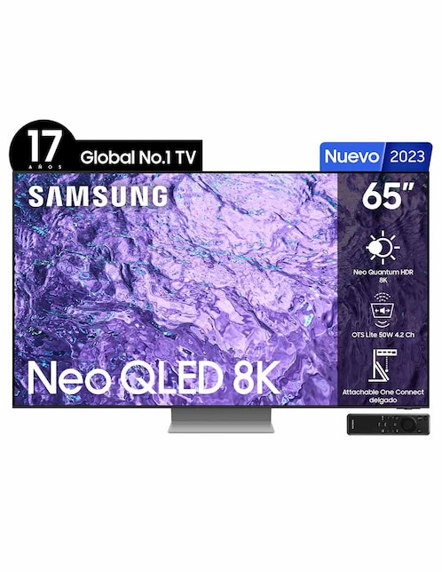 Pantalla Samsung QLED smart TV de 65 pulgadas 8 K QN65QN700CFXZX