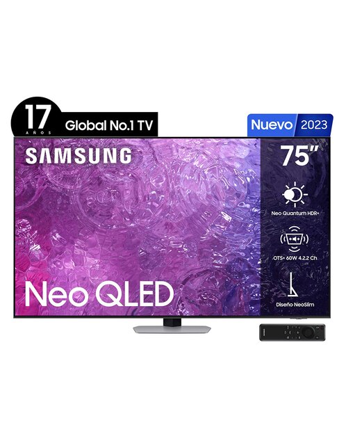 Pantalla Samsung QLED Smart TV de 75 pulgadas 4 K QN75QN90CAFXZX con Tizen