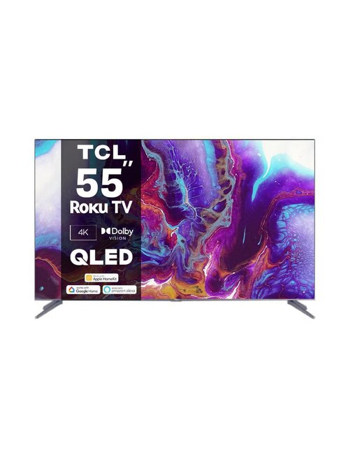 Pantalla TCL QLED Smart TV de 55 pulgadas 4K/UHD 55s531 con Roku TV