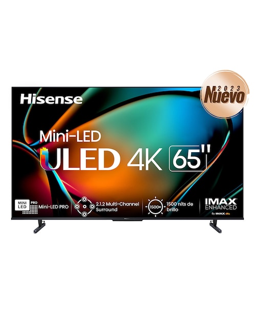Pantalla Hisense Mini LED smart tv de 65 pulgadas 4K 65U8K con android tv