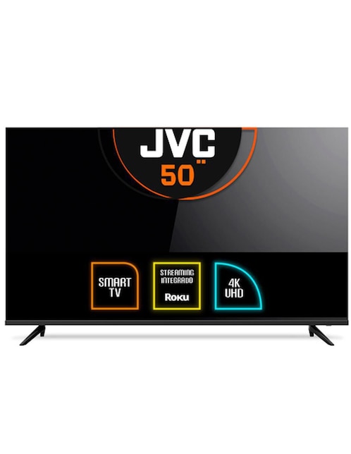 Pantalla Smart TV JVC LCD de 50 pulgadas 4 K SI50URF con Roku TV