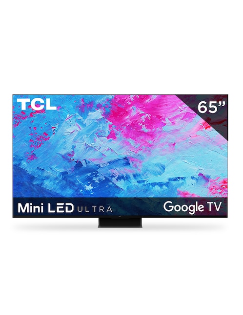 Pantalla Smart TV TCL Mini LED de 65 Pulgadas 4K/UHD 65QM850G con Google TV