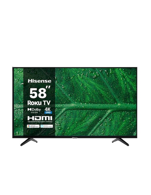 Pantalla Hisense LED Smart TV de 58 Pulgadas 4K 58R6E3 con Roku TV