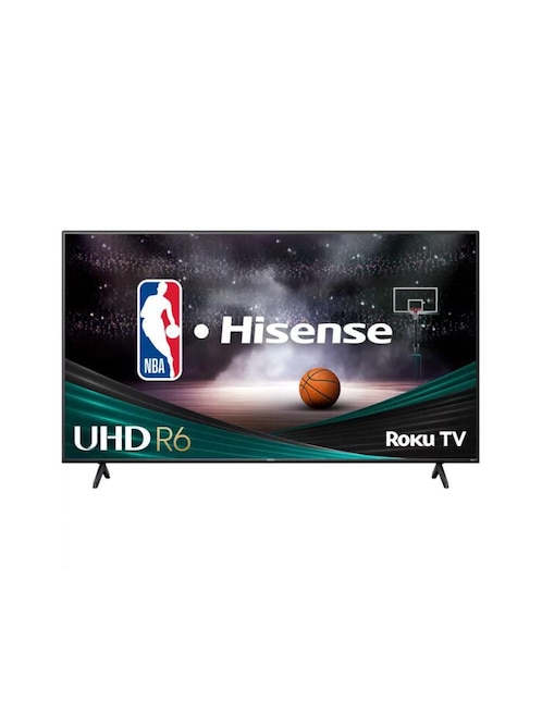 Pantalla Smart TV Hisense LED de 50 pulgadas 4K/UHD R6 con Roku TV