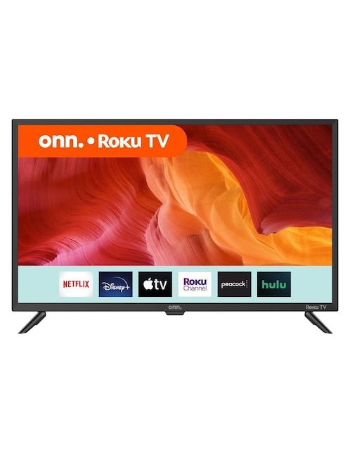 Pantalla Smart TV Onn LED de 32 Pulgadas HD 100012589 con Roku TV