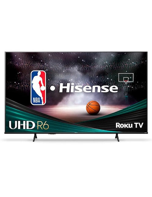 Pantalla Smart TV Hisense LED de 65 pulgadas 4K/UHD 65R6E4 con Roku TV