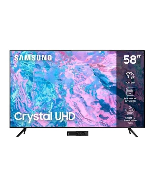Pantalla Smart TV Samsung Crystal UHD de 58 Pulgadas 4K/UHD UN58CU7000FXZX