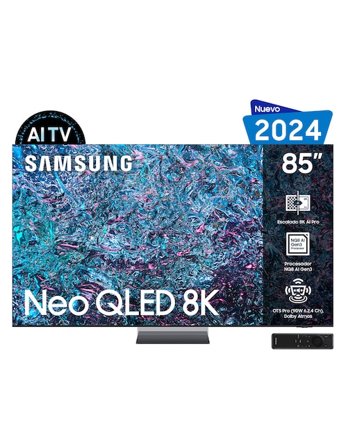 Pantalla smart tv Samsung Neo QLED de 85 pulgadas 8 K QN85QN900DFXZX