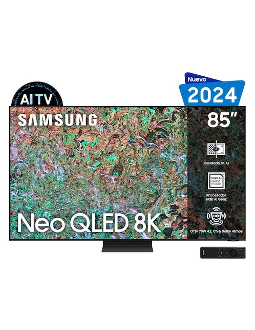 Pantalla smart tv Samsung Neo QLED de 85 pulgadas 8 k QN85QN800DFXZX