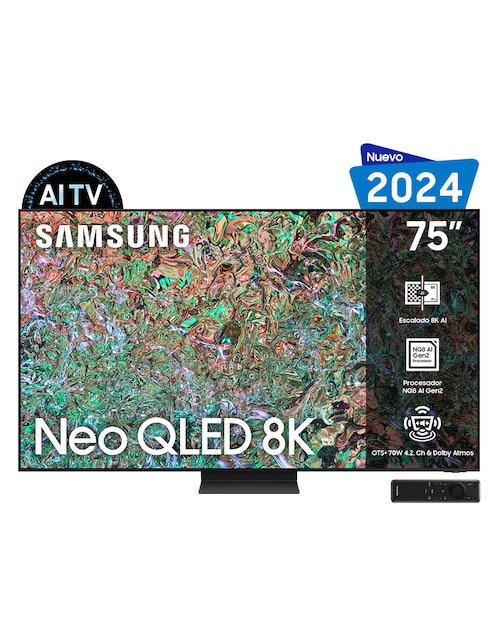 Pantalla smart tv Samsung Neo QLED de 75 pulgadas 8 k QN75QN800DFXZX