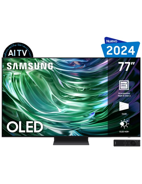Pantalla smart TV Samsung OLED de 77 pulgadas 4 K QN77S90DAEXZX