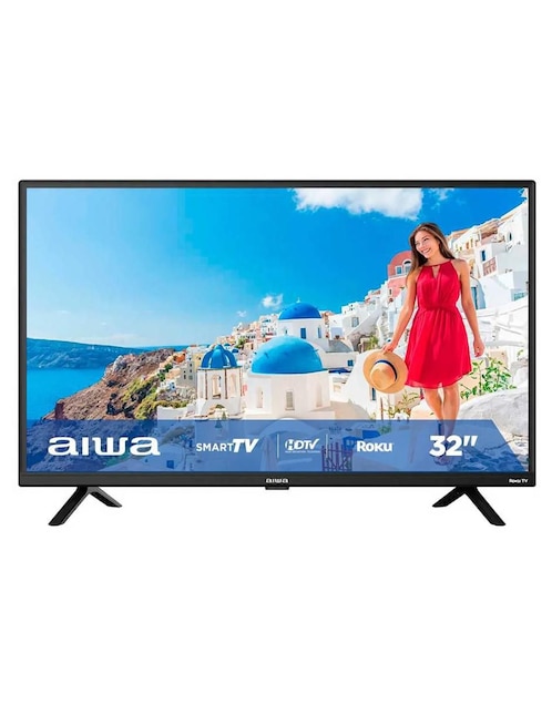 Pantalla Smart TV Aiwa LED de 32 Pulgadas HD AW-32HM2PRC con Roku TV